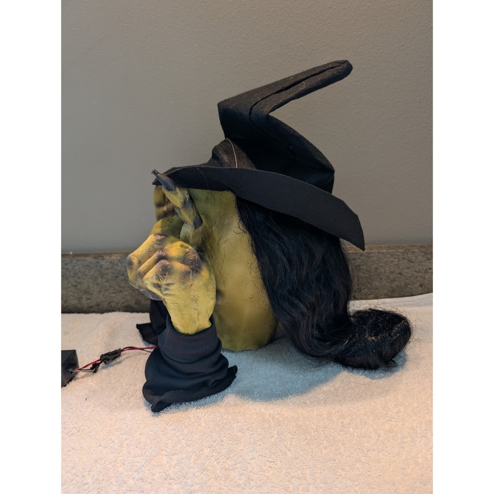 Scary Peeper Tapping Window Witch Animated Halloween Prop Tested Creepy Decor - Picture 11 of 16